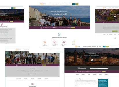 Screenshots of the CEA Study Abroad website