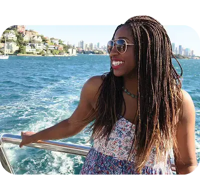 girl on boat